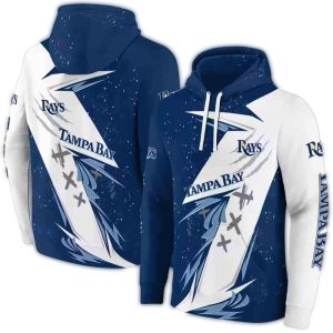 Tampa Bay Rays Dynamic Slash All Over Print Hoodie