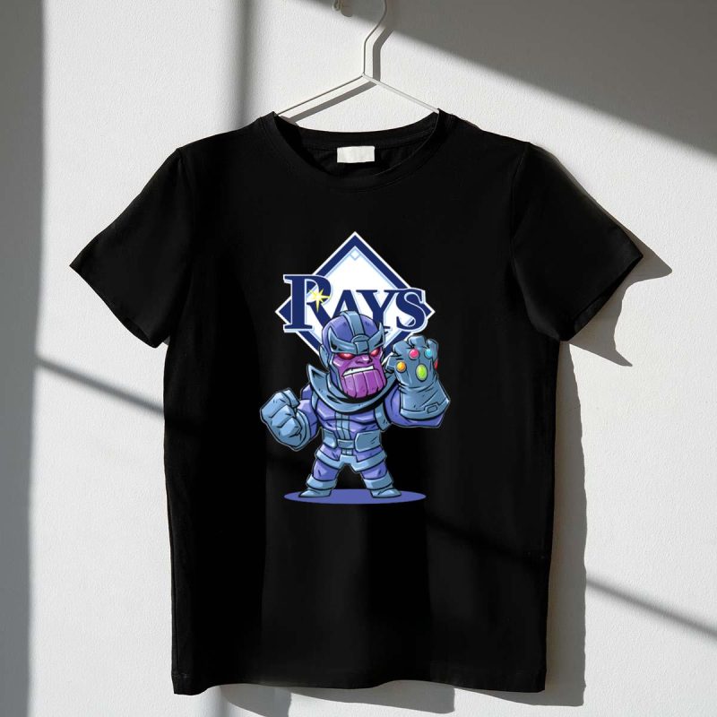 Tampa Bay Rays Fans Thanos Mashup with Infinity Gauntlet T Shirt t shirt 1 1