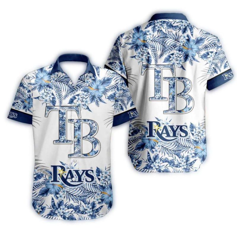Tampa Bay Rays Floral Flower Pattern Hawaiian Shirt 1
