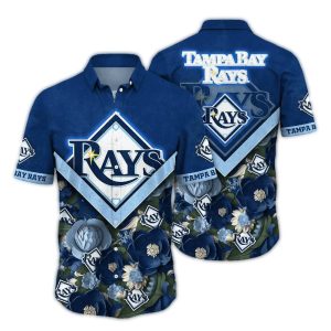 Tampa Bay Rays Flower Hawaiian Shirt