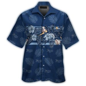 Tampa Bay Rays Flower And Ball Hawaiian Shirt