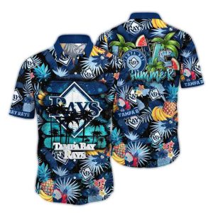 Tampa Bay Rays Fruits Pattern Beach Tropical Hawaiian Shirt