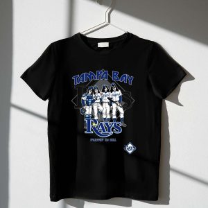 Kiss Tampa Bay Rays Dressed To Kill Baseball Crossover T-Shirt