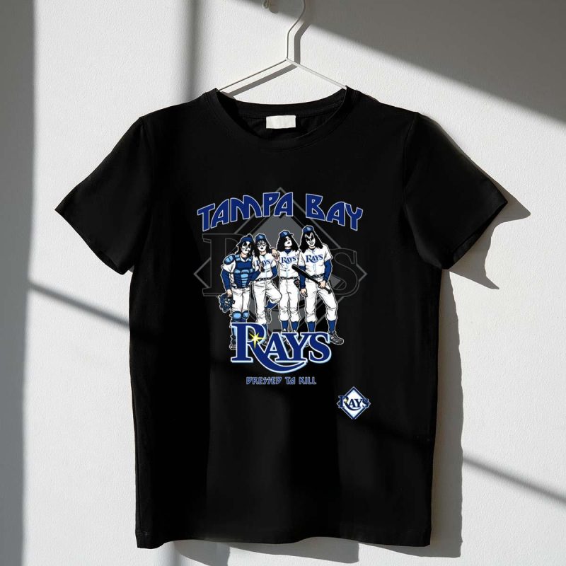Tampa Bay Rays KISS Dressed To Kill Baseball Crossover T Shirt t shirt 1 1