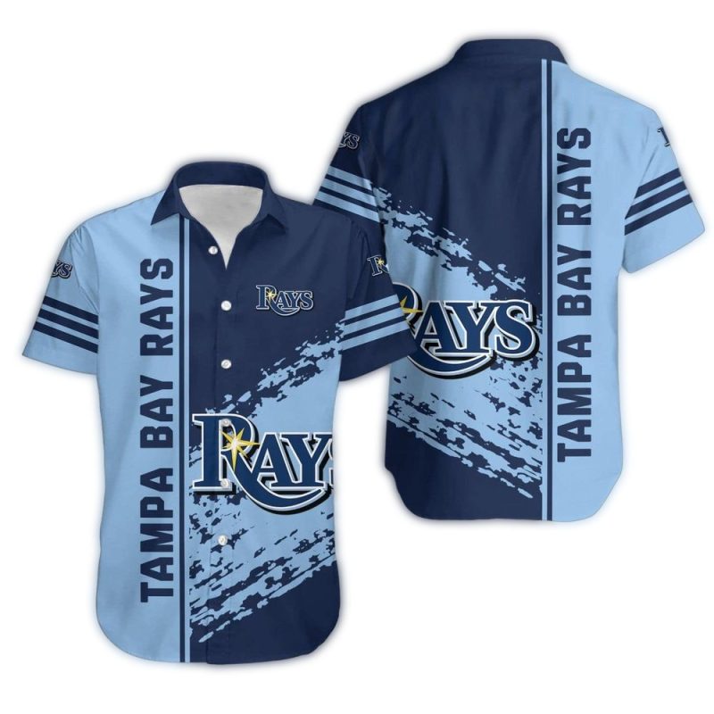 Tampa Bay Rays Logo In My Heart Hawaiian Shirt 1