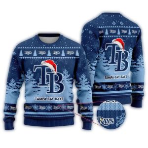 Tampa Bay Rays Logo Christmas Ugly Sweater For Holiday Cheer
