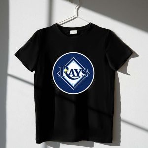 Tampa Bay Rays Logo T-Shirt On Baseball Diamond Design
