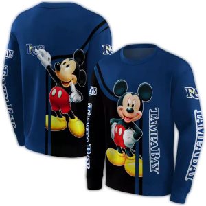 Tampa Bay Rays Mickey Mouse All Over Print Sweatshirt