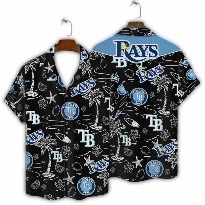 Tampa Bay Rays Midnight Tropics Hawaiian Shirt 1