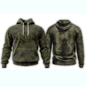 Tampa Bay Rays Military Appreciation Month All Over Print Hoodie