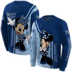Tampa Bay Rays Minnie Mouse All Over Print Sweatshirt