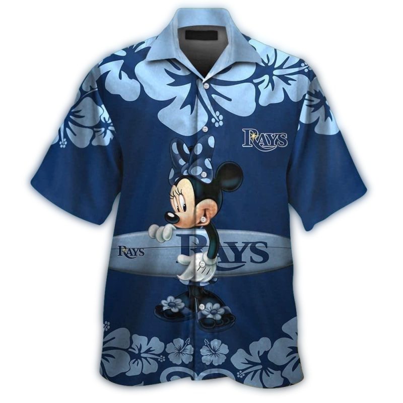 Tampa Bay Rays Minnie Mouse Surf Tropical Hawaiian Shirt 1