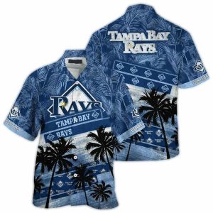 Tampa Bay Rays Palm Tree Tropical Hawaiian Shirt