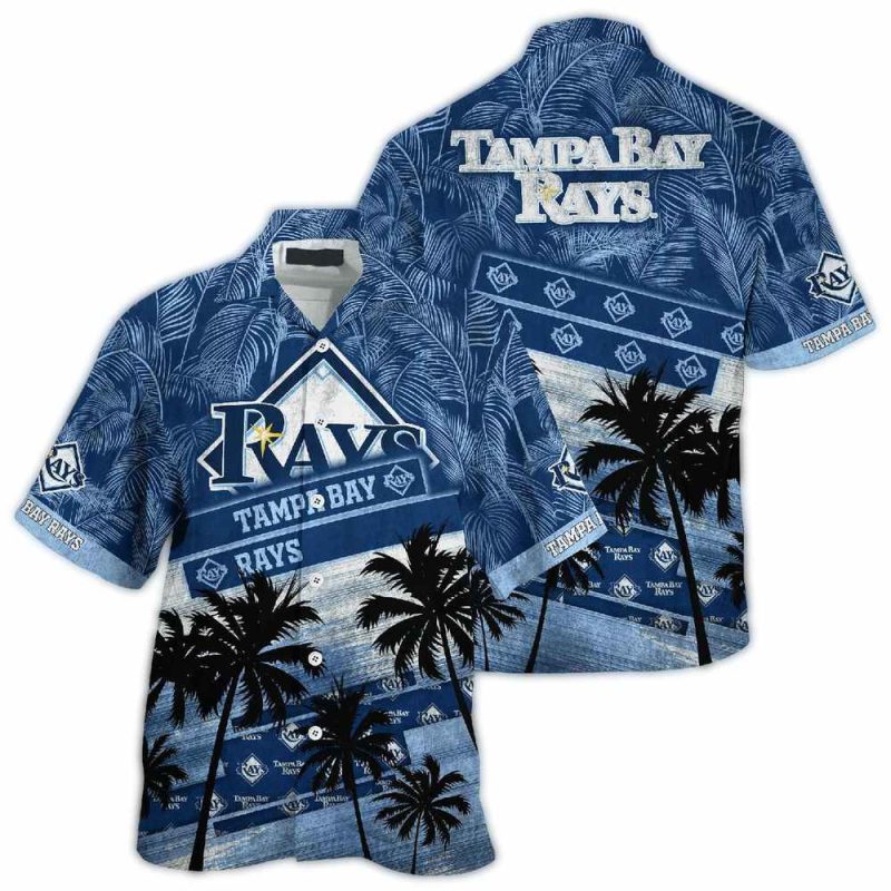 Tampa Bay Rays Palm Tree Tropical Hawaiian Shirt 1