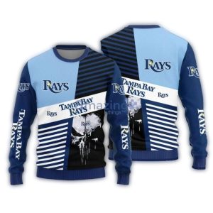 Tampa Bay Rays Knit Christmas Sweater With Patchwork Design