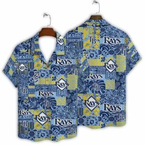 Tampa Bay Rays Patchwork Vintage Hawaiian Shirt