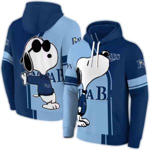 Tampa Bay Rays Playful Snoopy All Over Print Hoodie
