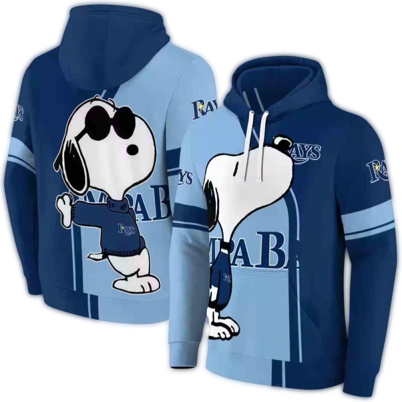 Tampa Bay Rays Playful Snoopy AOP Hoodie 1