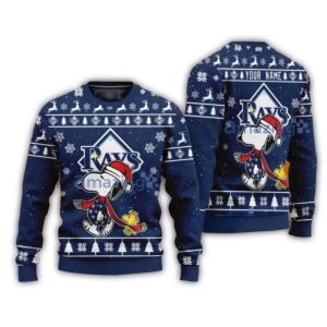 Tampa Bay Rays Snoopy & Woodstock Holiday Sweatshirt For Fans