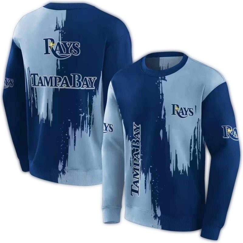 Tampa Bay Rays Splatter Effect AOP Sweatshirt 1