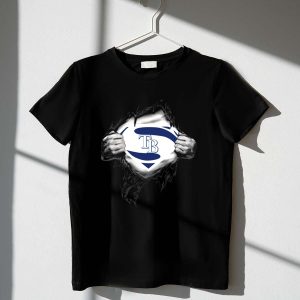 Tampa Bay Rays Super Man Logo Reveal T-Shirt For Fans And Collectors