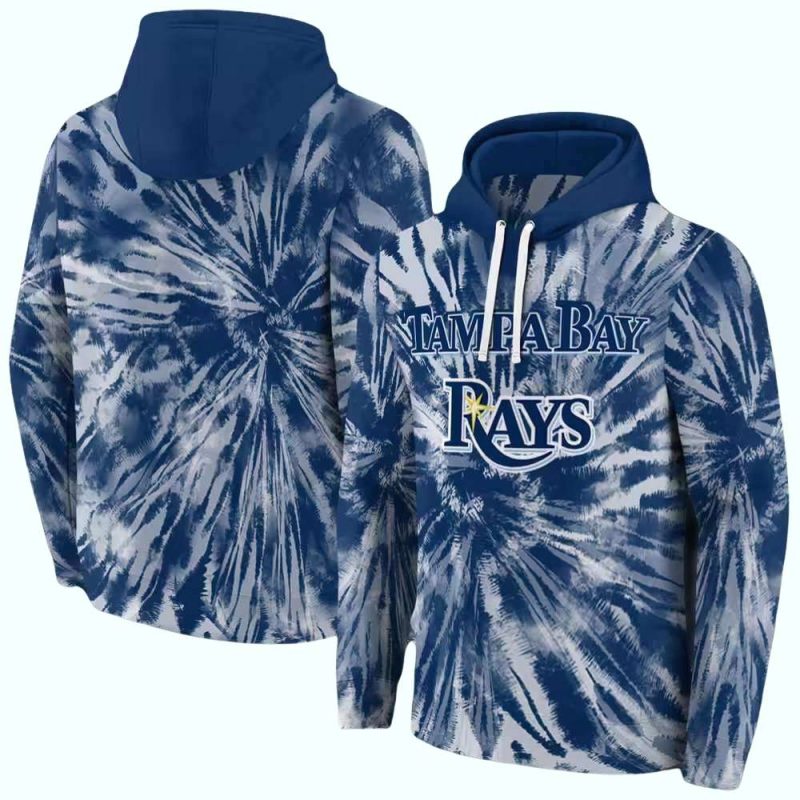 Tampa Bay Rays Tie Dye Pattern AOP Hoodie 1