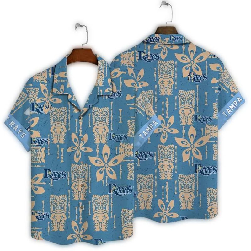 Tampa Bay Rays Tiki Icon Hawaiian Shirt 1