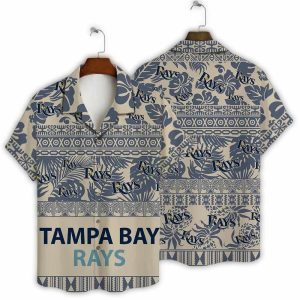 Tampa Bay Rays Tribal Pattern Hawaiian Shirt