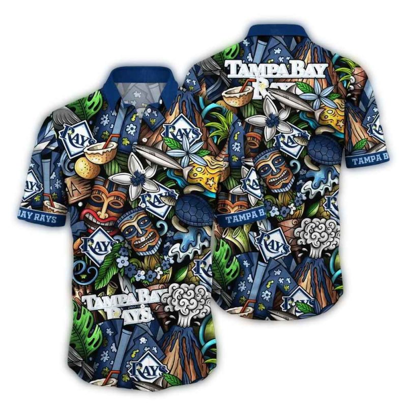 Tampa Bay Rays Tropical Adventure Hawaiian Shirt 1