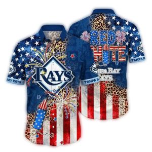 Tampa Bay Rays Wild 4Th Of July Hawaiian Shirt