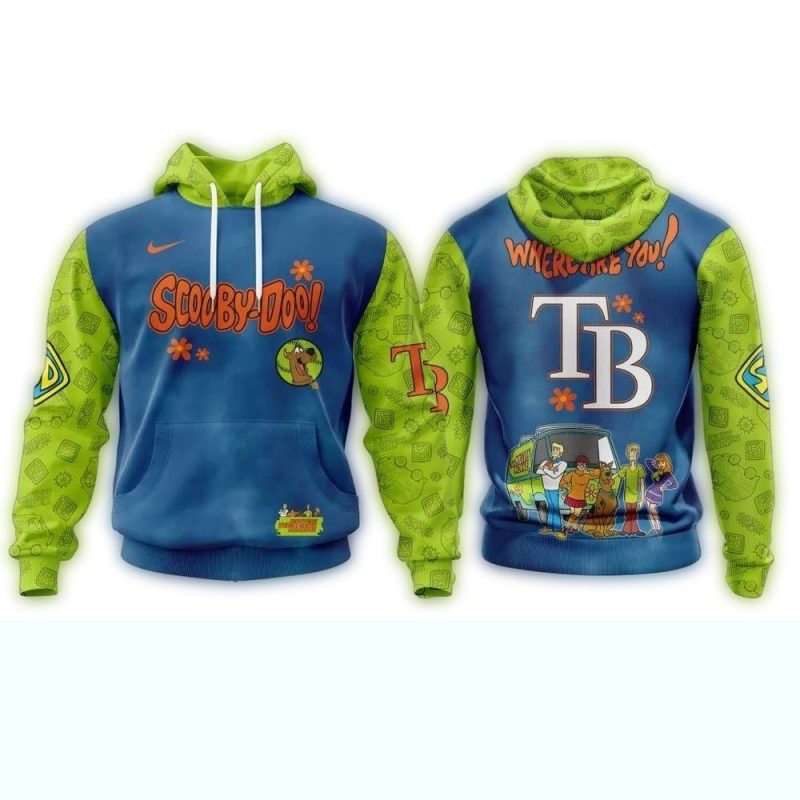 Tampa Bay Rays X Scooby Doo AOP Hoodie 1