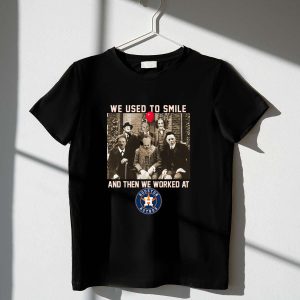 Team Horror Houston Astros T-Shirt - We Used To Smile Design