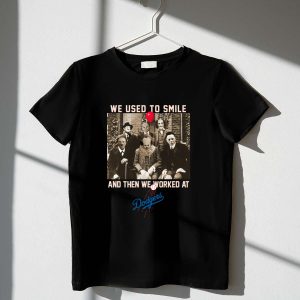Los Angeles Dodgers Team Horror T-Shirt - We Used to Smile