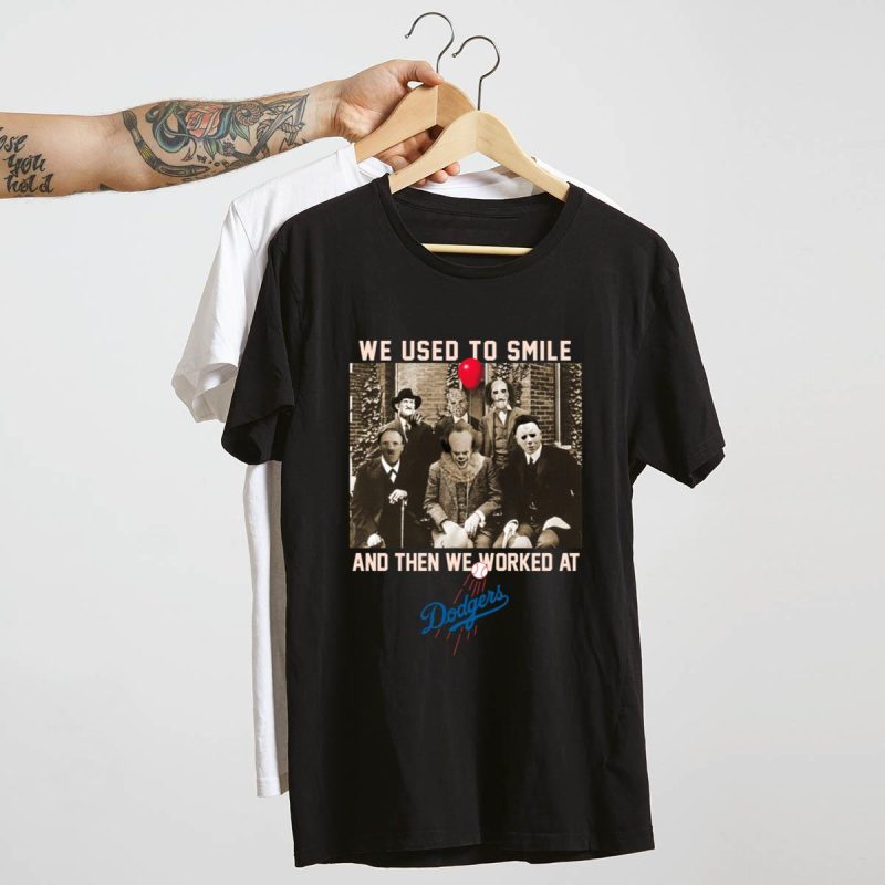 Los Angeles Dodgers Team Horror T-Shirt - We Used to Smile - Image 4