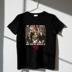 Team Horror: We Used To Smile Washington Nationals T-Shirt