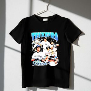 Vintage Teixeira New York Yankees Baseball T-Shirt - Bootleg Style