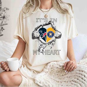 Houston Astros It'S In My Heart T-Shirt - Perfect Fan Apparel