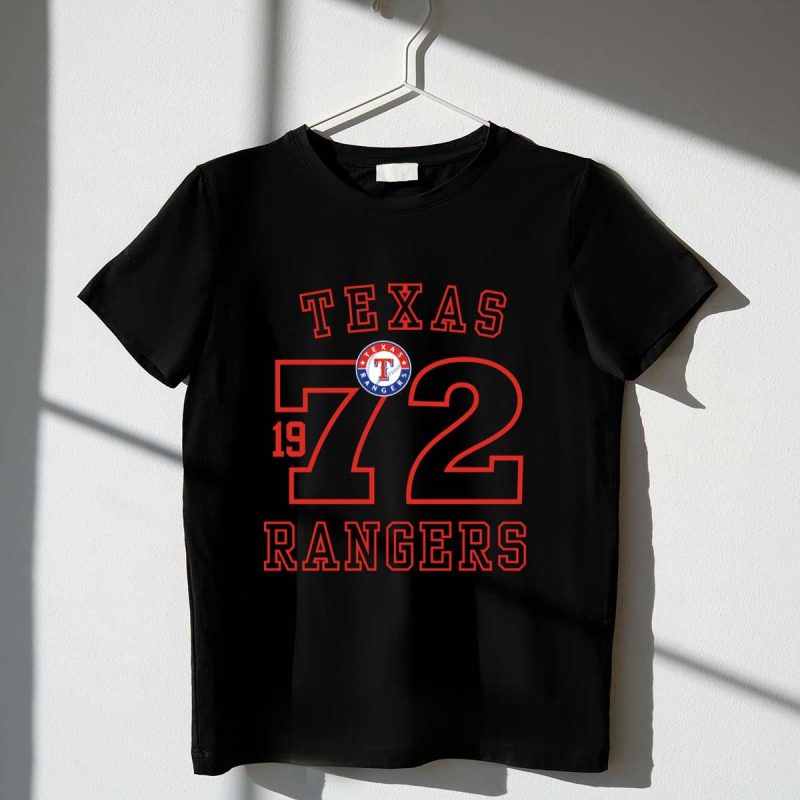 Texas Rangers 19 72 Vintage Logo Red Outline T Shirt t shirt 1 1