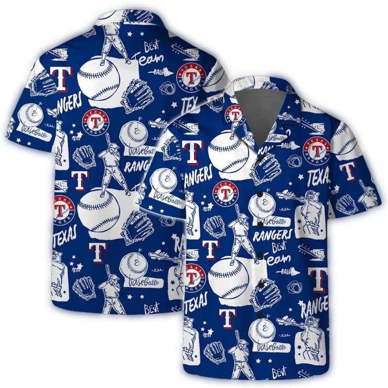 Texas Rangers All Star Play Hawaiian Shirt 1