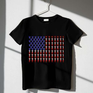 Texas Rangers American Flag Graphic T-Shirt For Fans