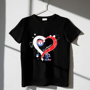 Texas Rangers Heart Logo T-Shirt - Stylish Baseball Fan Apparel