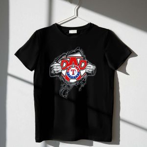 Texas Rangers Superhero Dad T-Shirt - Perfect Gift For Fathers