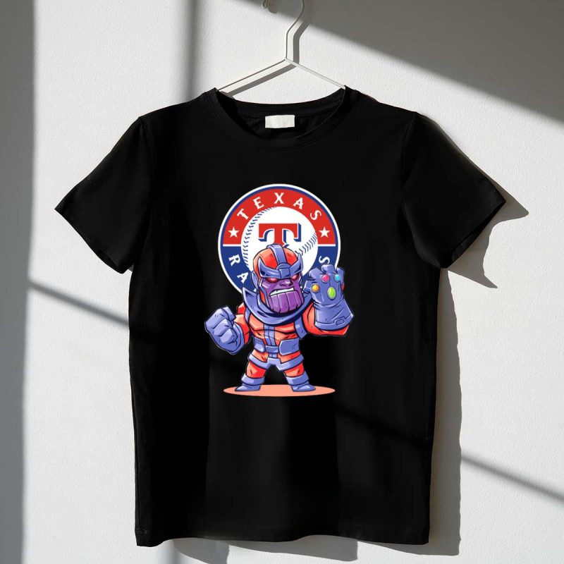 Texas Rangers Fans Assemble with Thanos Inspired Character T Shirt t shirt 1 1