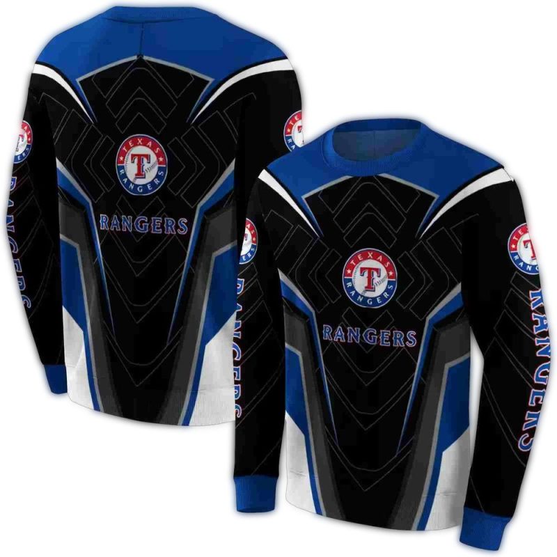 Texas Rangers Futuristic Pattern AOP Sweatshirt 1