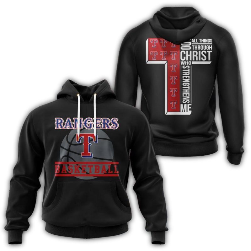 Texas Rangers I Can Do Christ All Things Through Who Strengthens Me AOP Hoodie 1