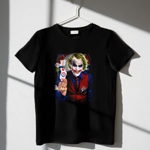 Texas Rangers Joker Clown Face T-Shirt - Fun Graphic Tee For Fans