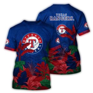 Texas Rangers Landscape All-Over Print T-Shirt