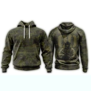 Texas Rangers Military Appreciation Month All-Over Print Hoodie