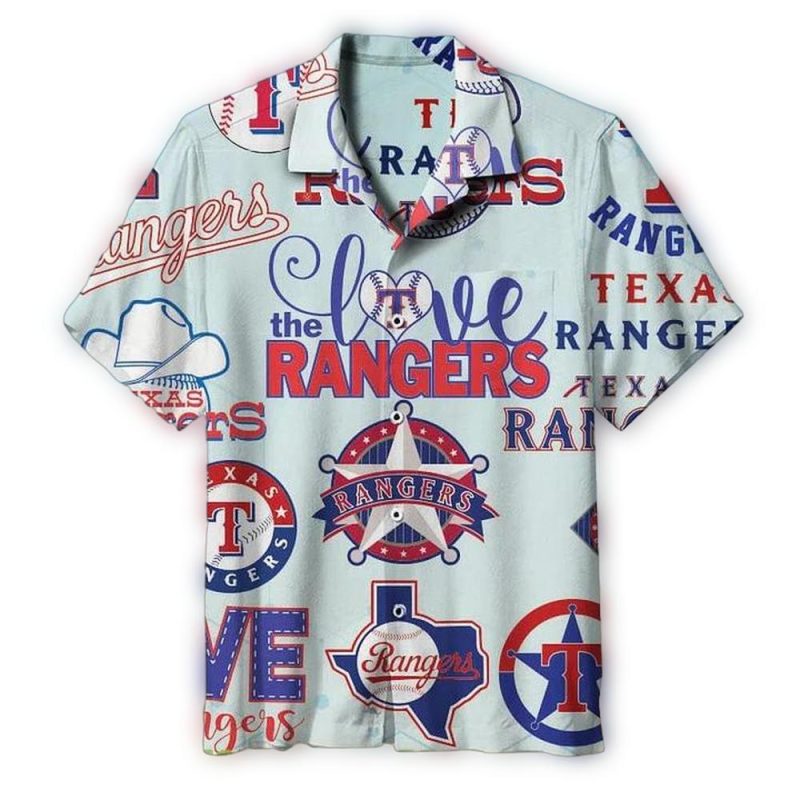 Texas Rangers Summer Breeze Hawaiian Shirt 1