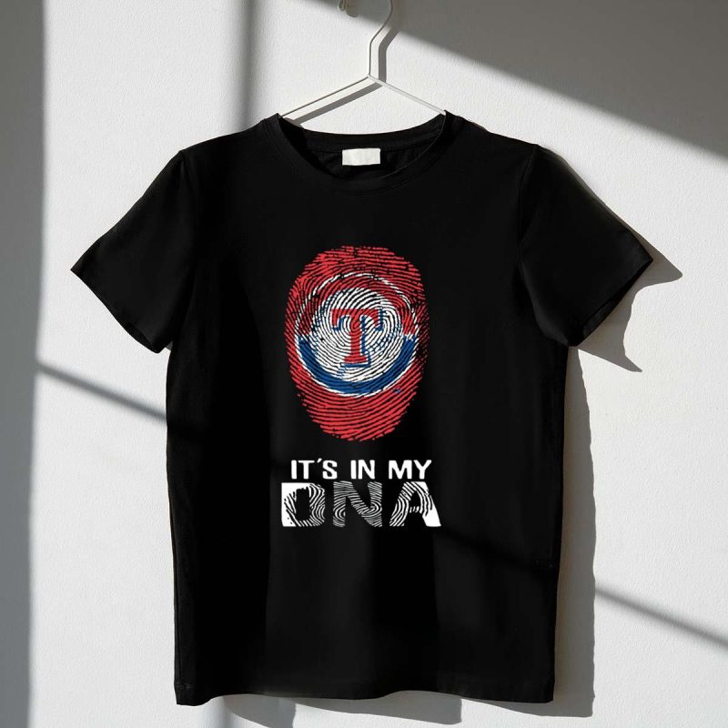 Texas Rangers T Fingerprint Its In My DNA T Shirt t shirt 1 1